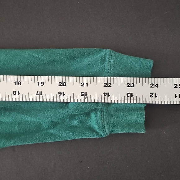 The North Face Men's L/S Long Sleeve Tee T-shirt -Emerald Green /TNF Black Sz-M - Picture 6 of 10